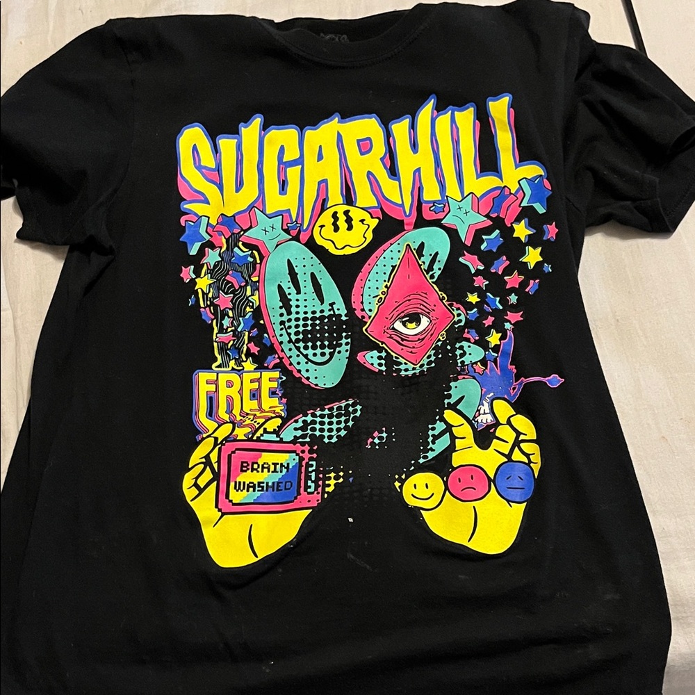 Black Graphic Kids T-Shirt